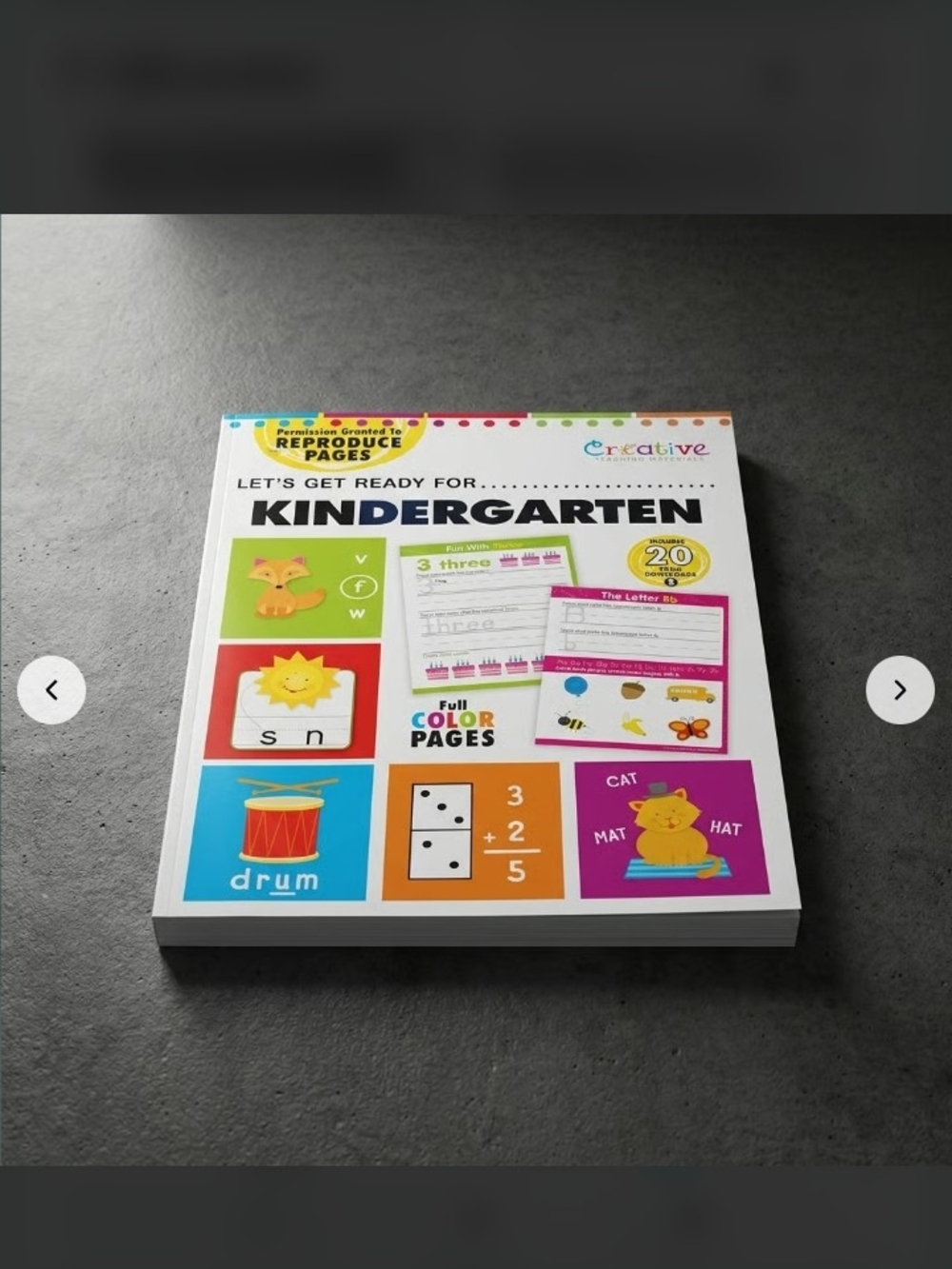 Let’s Get Ready for Kindergarten Workbook - White